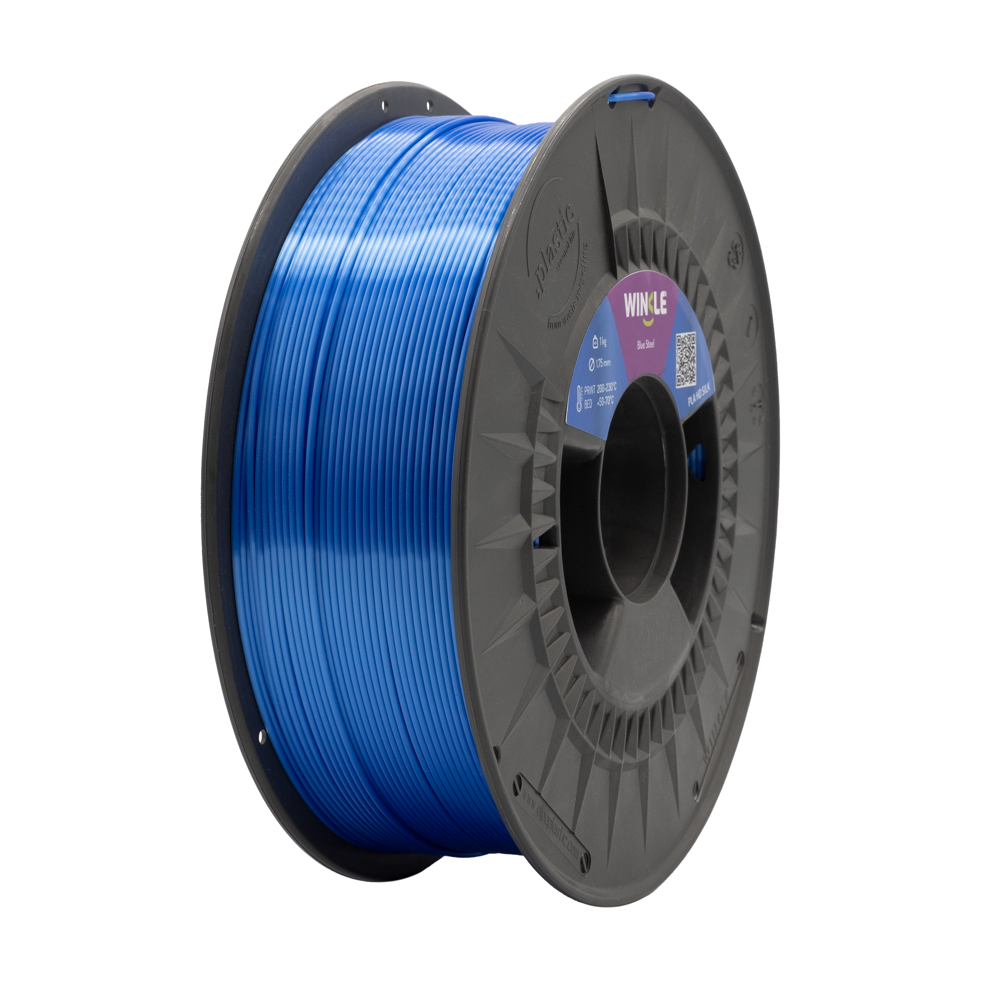 PLA-SILK WINKLE 1.75 MM BLUE STEEL 300GR