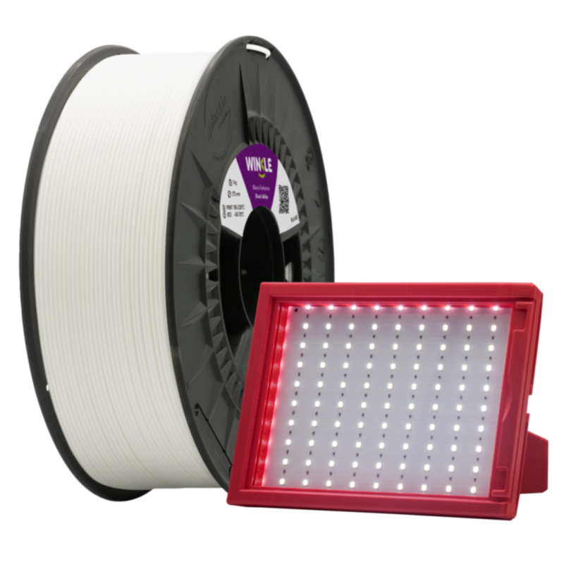 Pack Litofania 1kg Blanco Fantasma + Luz Retroiluminación