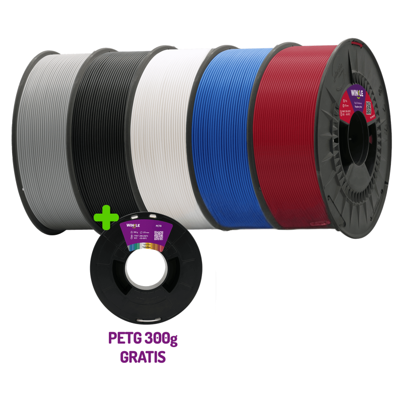 Pack Filamento PLA Mate Winkle. Bobina extra gratis
