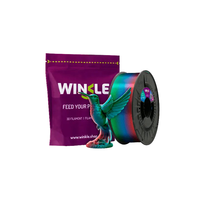 Filamento PLA Aurora Boreal. Brillo intenso