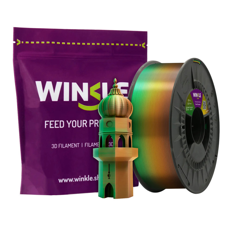 Filamento PLA Aurora Boreal. Brillo intenso