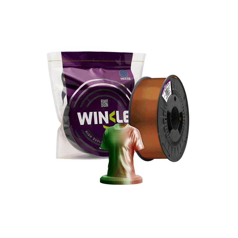 PLA Seda Tricolor – Shiny multicolored 3D filament