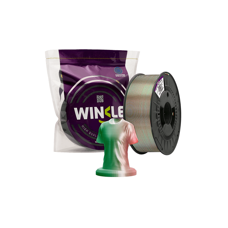 PLA Seda Tricolor – Shiny multicolored 3D filament