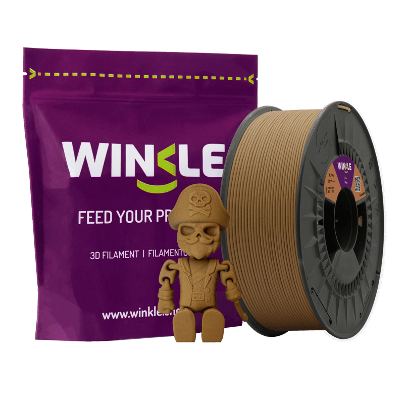 Filamento PLA Wood. Acabado madera real