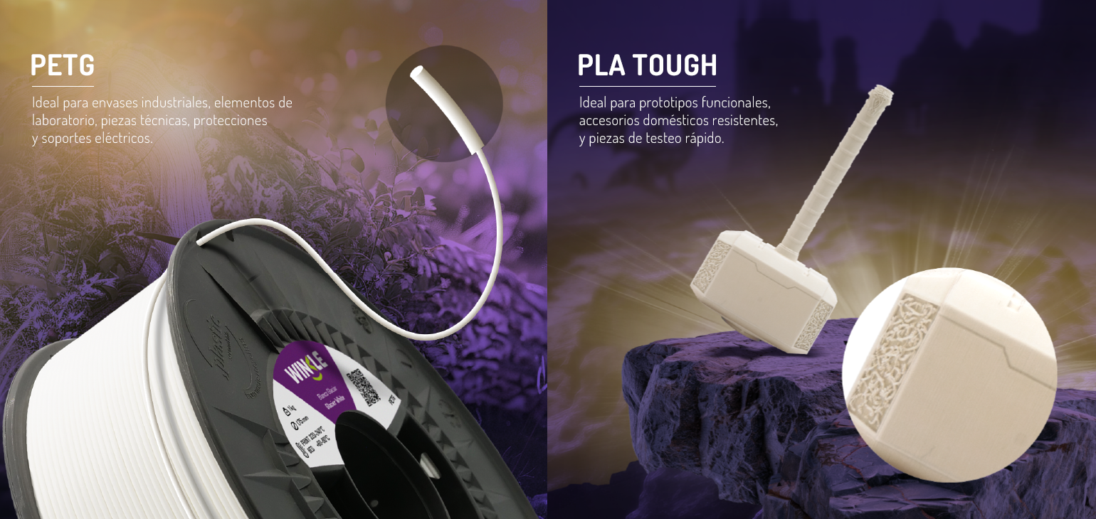 Filamento 3D resistente de Winkle PLA Touugh