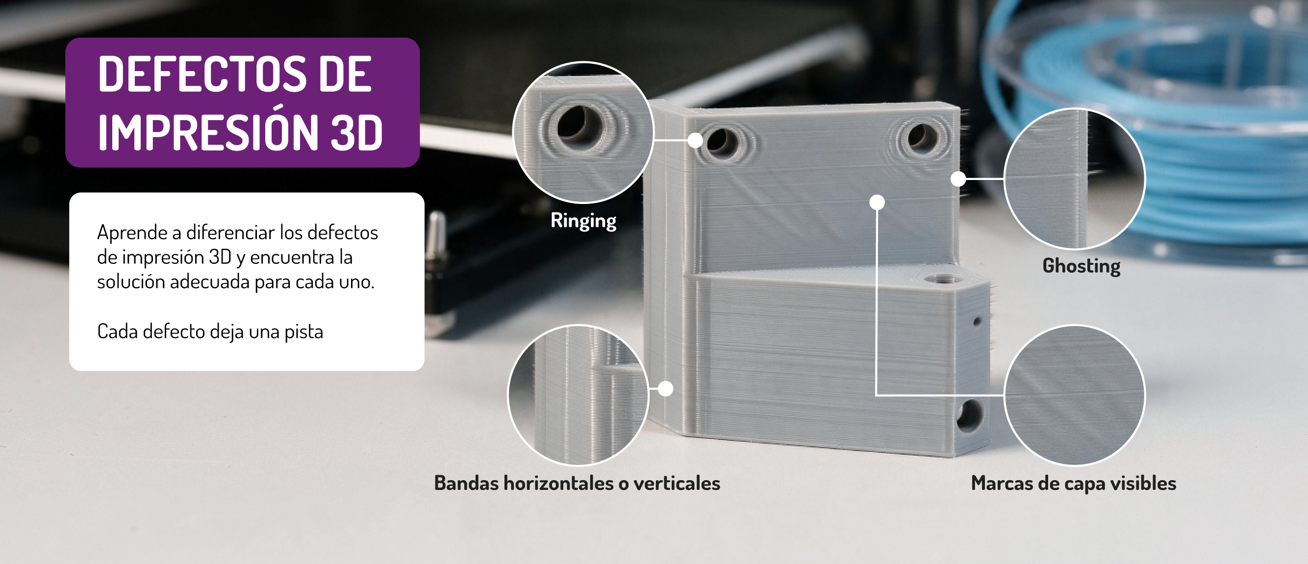 Defectos en impresión 3D sobre Ghosting