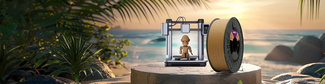 ▷ PLA Wood filament; creative projects