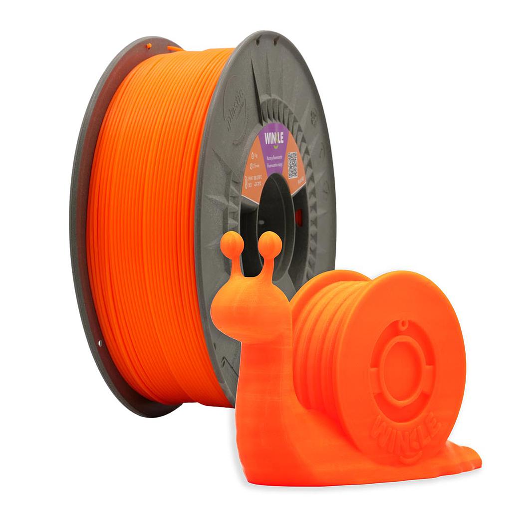 PLA-HD WINKLE 1.75 MM NARANJA FLUORESCENTE 300GR