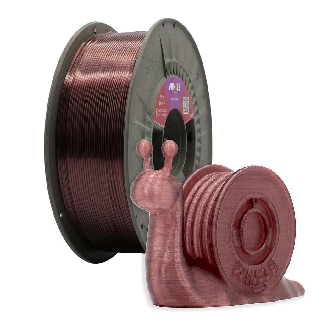 PETG WINKLE 1.75 MM KRYSTAL PINKISH 1KG