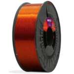 Spule von Filament PETG Kristall Winkle 1,75mm Bernstein Orange 1kg für den 3D-Druck