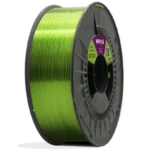 Bobina de Filamento PETG Cristal Winkle 1,75mm Verde Lima 1kg para impresión 3D