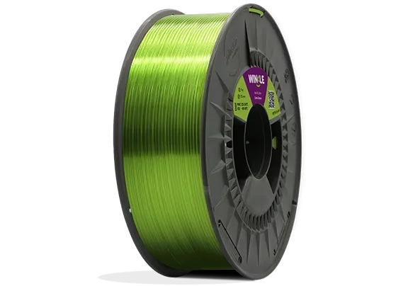 Bobina Filamento PETG Cristal Winkle 1,75mm Verde Lima 1kg