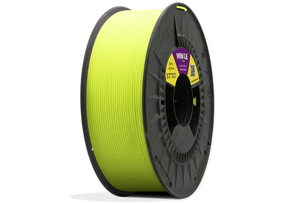 Bobina Filamento PLA HD Fluorescente Winkle 1,75mm Amarillo Eléctrico 1kg