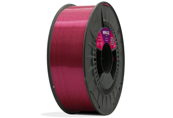 Bobina Filamento PLA Silk (Seda) Winkle 1,75mm Rosa Rubí 1kg