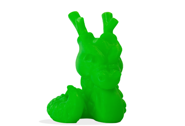 Figura impresa en 3D con Filamento PLA HD Fluorescente Winkle 1,75mm Verde Eléctrico 300g