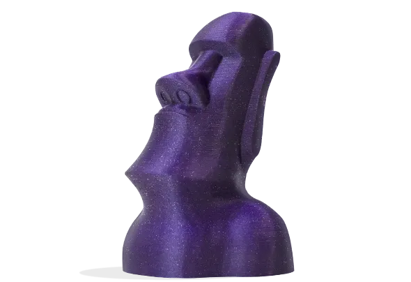 3D-gedruckte Figur mit Filament PLA HD Glitzer Winkle 1,75mm Lila 1kg