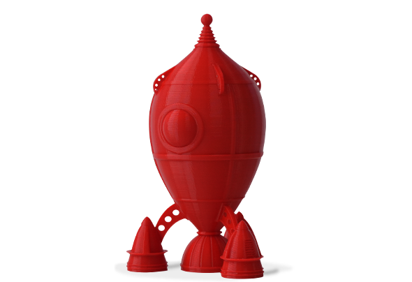 Figura impresa en 3D con Filamento PLA High Speed (Alta Velocidad) Winkle 1,75mm Rojo Diablo 1kg