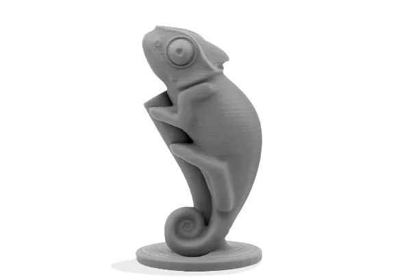 Figura impresa en 3D con Filamento PLA Mate Winkle 1,75mm Gris Humo 1kg