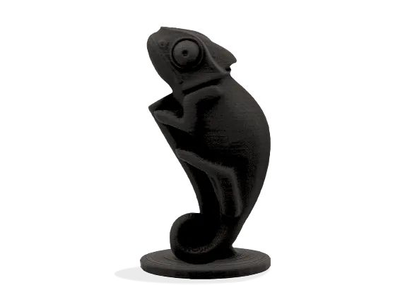 Figura impresa en 3D con Filamento PLA Mate Winkle 1,75mm Negro Grafito 1kg