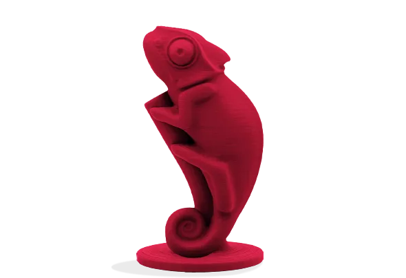 Figura impresa en 3D con Filamento PLA Mate Winkle 1,75mm Rojo Frambuesa 1kg