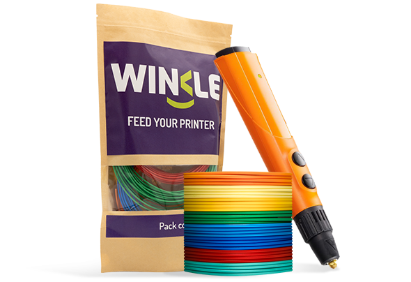 Figure 3D printed withWinkle PLA Filament 3D Pen Color Pack 200g