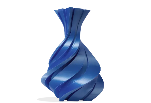 3D-gedruckte Figur mit Filament PLA Silk (Seide) Winkle 1,75mm Stahlblau 1kg