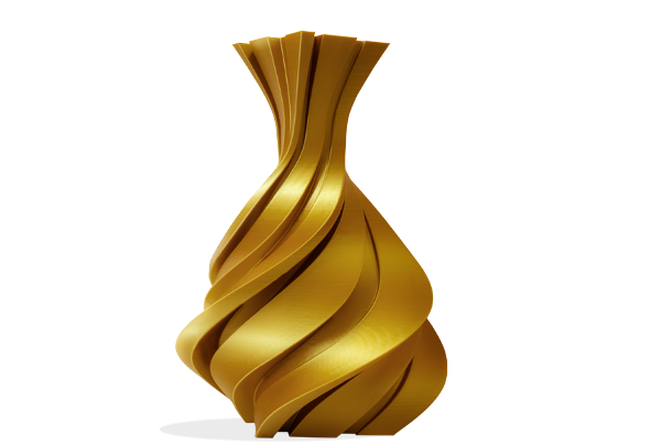 3D-gedruckte Figur mit Filament PLA Silk (Seide) Winkle 1,75mm König Gold 300g