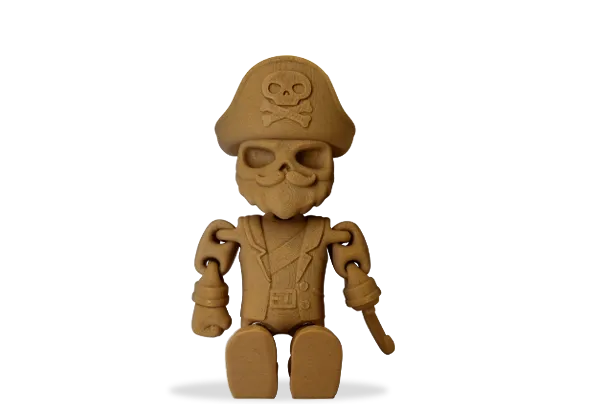 3D-gedruckte Figur mit Filament PLA Wood (Holz) Winkle 1,75mm Kiefernholz 300g