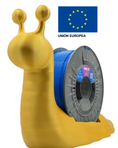 Caracol de Winkle junto a la bandera de la Unión Europea [Es]