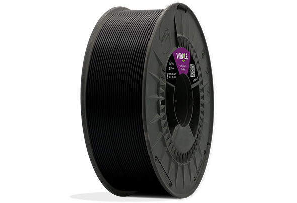 Bobina Filamento PETG Fibra de Carbono Winkle 1,75mm Negro Carbon 300g