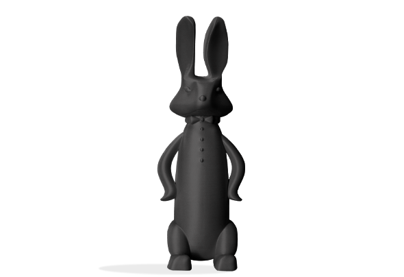 Figura impresa en 3D con Filamento PETG Winkle 1,75mm Negro Azabache 5kg 