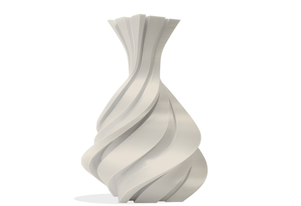 Figura impresa en 3D con Filamento PLA Silk (Seda) Winkle 1,75mm Blanco Nieve 1kg