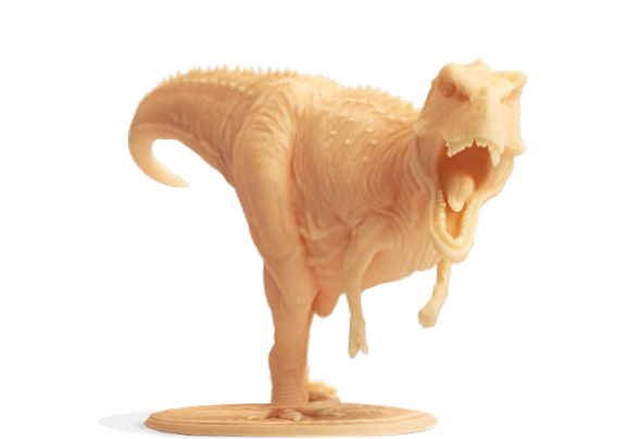 Figura impresa en 3D con Resina 3D Lavable 10K Winkle Beige 1kg