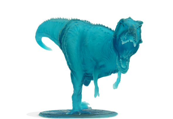 Figura impresa en 3D con Resina 3D Lavable 10K Winkle Cristal Azul 1kg