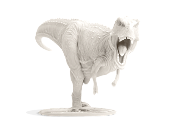 Figura impresa en 3D con Resina 3D Lavable 10K Winkle Cristal Blanco 1kg