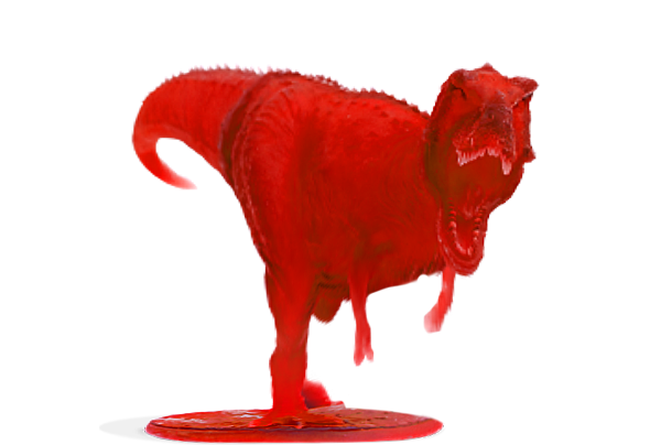 Figura impresa en 3D con Resina 3D Lavable 10K Winkle Cristal Rojo 1kg