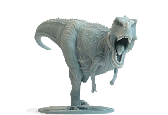 Figura impresa en 3D con Resina 3D Lavable 10K Winkle Gris 1kg